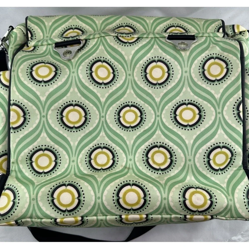 PETUNIA PICKLE BOTTOM Boxy Backpack DIAPER BAG Changing‎ Pad Aqua Floral
